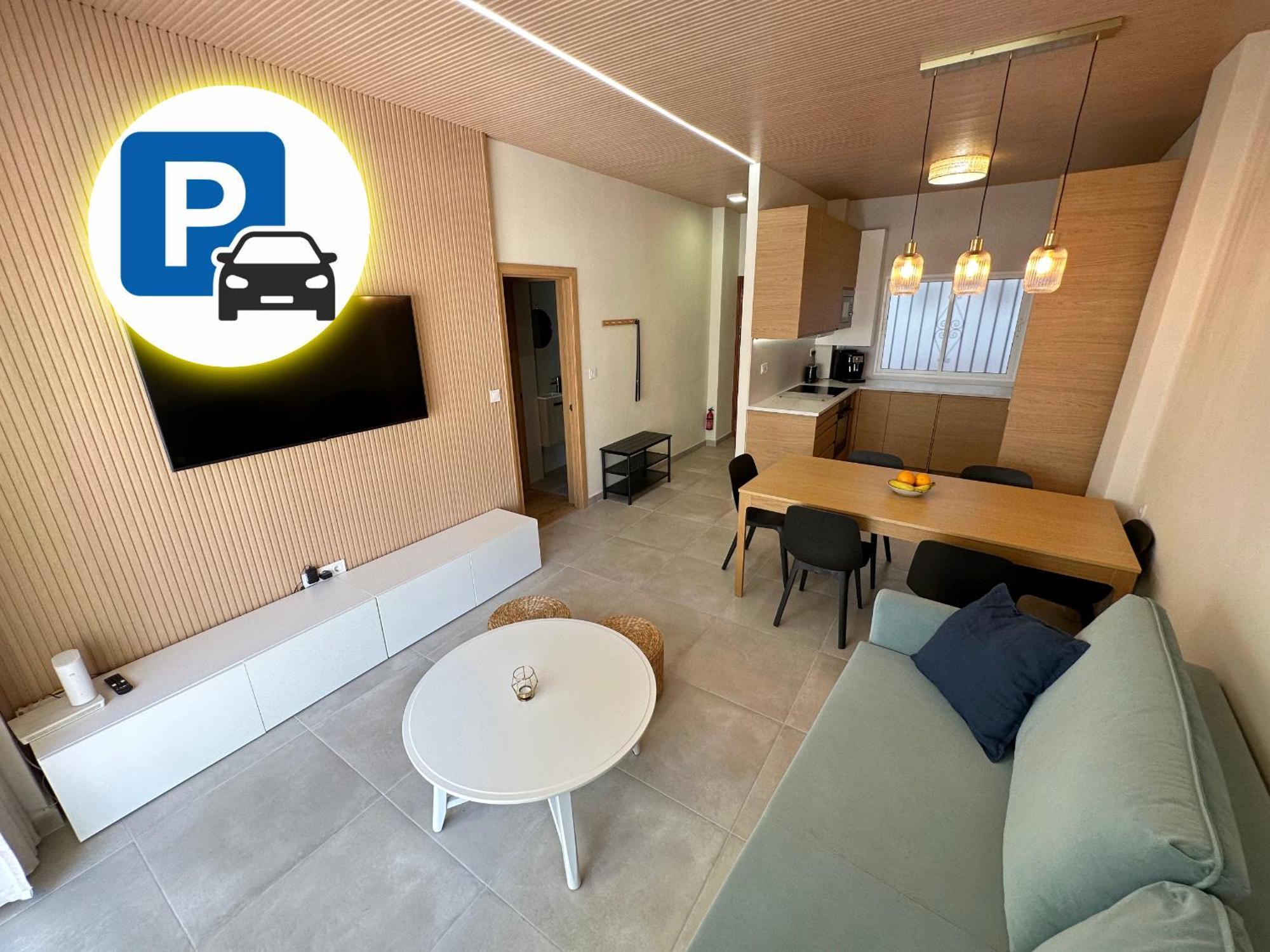 Comfortable In Center With Private Parking Garage Appartement Málaga